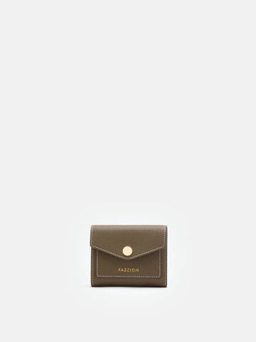 PAZZION, Elle Compact Wallet, Khaki